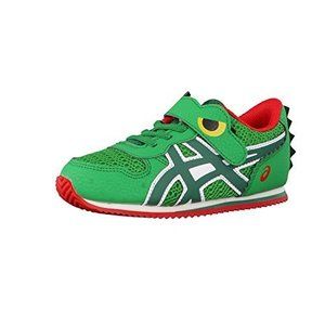 ASICS Toddler Animal Pack Croc Shoe - Green/Red, 4